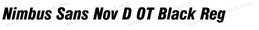 Nimbus Sans Nov D OT Black Regular字体转换